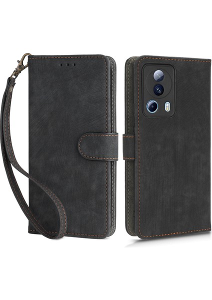 Xiaomi 13 Lite/civi 2 5g Cüzdan Telefon Kılıfı Rfıd Blowantıon Stap-Black Ile Telefon Deri Kapağı (Yurt Dışından)