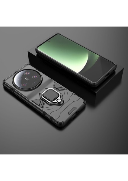 Xiaomi 13 Ultra Kickstand Anti-Drop Telefon Kılıfı Yumuşak Tpu Sabit Pc Telefon Kapak Black (Yurt Dışından) indirimleri