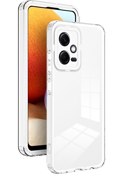 Xiaomi Redmi Için Note 12 5g (Global)/poco X5 5g Tpu Pc Telefon Kılıfı Pc Kamera Çerçeve-Beyaz ile 3'ü 1 Arada Kapak (Yurt Dışından)