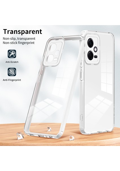 Xiaomi Redmi Için Note 12 5g (Global)/poco X5 5g Tpu Pc Telefon Kılıfı Pc Kamera Çerçeve-Beyaz ile 3'ü 1 Arada Kapak (Yurt Dışından) indirimleri