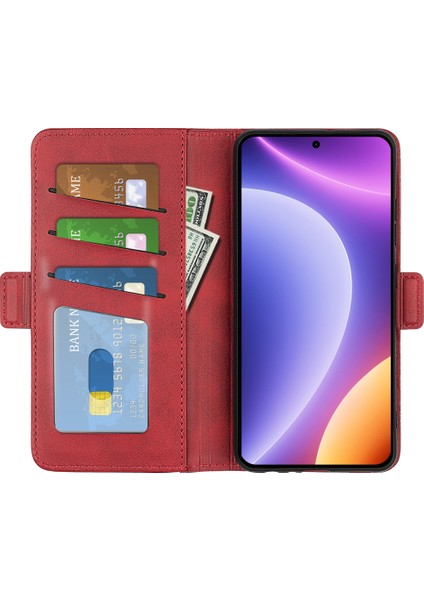Xiaomi Için Redmi Note 12 Turbo/poco F5 5g Cüzdan Flip Telefon Kapağı Buzağı Dokusu Pu Deri Standı Folio Case-Red (Yurt Dışından) fiyatları