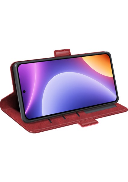 Xiaomi Için Redmi Note 12 Turbo/poco F5 5g Cüzdan Flip Telefon Kapağı Buzağı Dokusu Pu Deri Standı Folio Case-Red (Yurt Dışından) modelleri