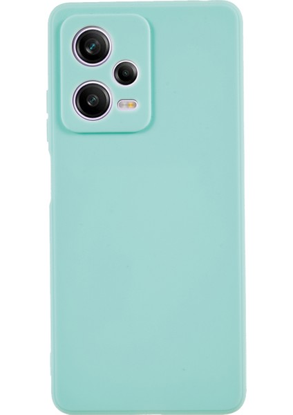 Xiaomi Redmi Için Note 12 Pro 5g Düz Kenar Tasarım Telefon Kılıfı Yumuşak Tpu Hassas Kesim Anti-Çizelge Kapak Baby Blue (Yurt Dışından)