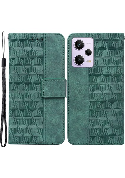 Xiaomi Redmi Için Note 12 Pro 5g/note 12 Pro Speed ​​5g/poco X5 Pro 5g Pu Deri Telefon Kılıfı Cüzdan Yeşil (Yurt Dışından)