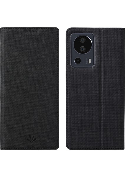Xiaomi 13 Lite/civi 2 5g Pu Deri Stand Kartı Yuvaları Telefon Kılıf Mobil Telefon Kapak Black (Yurt Dışından)