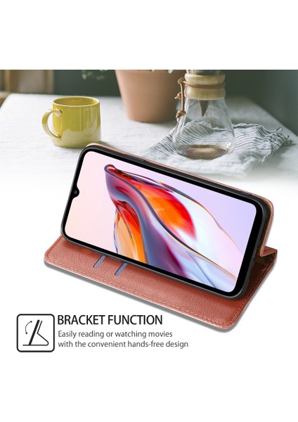 Xiaomi Için Redmi Note 12 Turbo/poco F5 5g Cüzdan Telefon Kılıfı Pu Deri Deri Dergi Manyetik Kapanış Standı Kapak Golü Altın (Yurt Dışından)