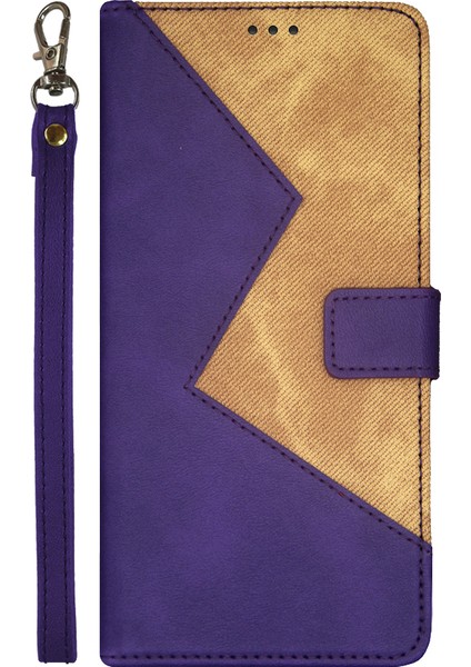 Xiaomi 13 Lite/civi 2 5g Stand Telefon Kılıfı Renk Ekleme Kartı Tutucu Deri Telefon Kapağı Strap-Purple ile (Yurt Dışından) indirimleri