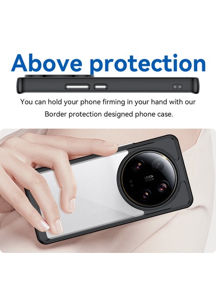 Xiaomi 13 Ultra Şeffaf Geri Kılıf Tpu+Akrilik Anti-Çizelge Şok Geçirmez Telefon Kapak Black (Yurt Dışından) fırsatları