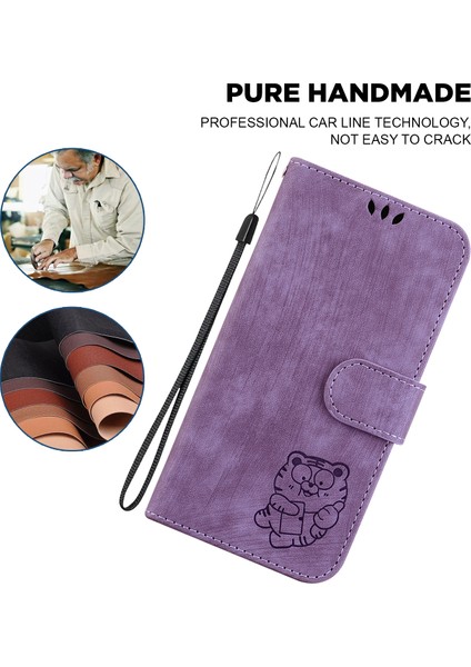 Xiaomi Poco X5 Pro 5g/redmi Note 12 Pro Hız 5g/note 12 Pro 5g, Stand Cüzdan Kaplan Deseni Baskılı Pu Deri Cep Telefonu Kapak-Doğru (Yurt Dışından)