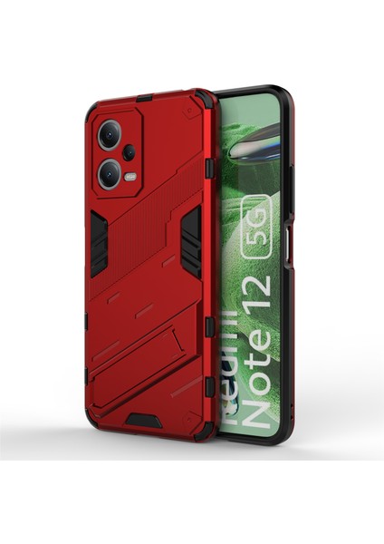 Xiaomi Redmi Için Kickstand Telefon Kılıfı Not 12 5g (Hindistan)/poco X5 5g Sabit Pc Yumuşak Tpu Koruyucu Kapak Anti-Drop Cep Telefonu Kasa (Yurt Dışından)