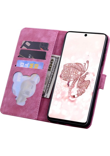 Xiaomi Için Redmi Note 12S 4g Sevimli Pu Deri Deri Telefon Kılıfı Şok Geçirmez Stand Cüzdan Kapağı Strap-Rose (Yurt Dışından) fiyatları