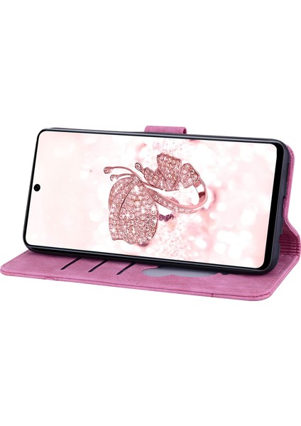Xiaomi Için Redmi Note 12S 4g Sevimli Pu Deri Deri Telefon Kılıfı Şok Geçirmez Stand Cüzdan Kapağı Strap-Rose (Yurt Dışından) fırsatları