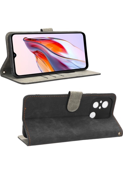 Xiaomi Redmi Için 12C 4G/11A 4g/poco C55 4g Rfıd Engelleme Pu Deri Telefon Kılıfı Manyetik Cüzdan Stand Telefon Kapak Black (Yurt Dışından) indirimleri