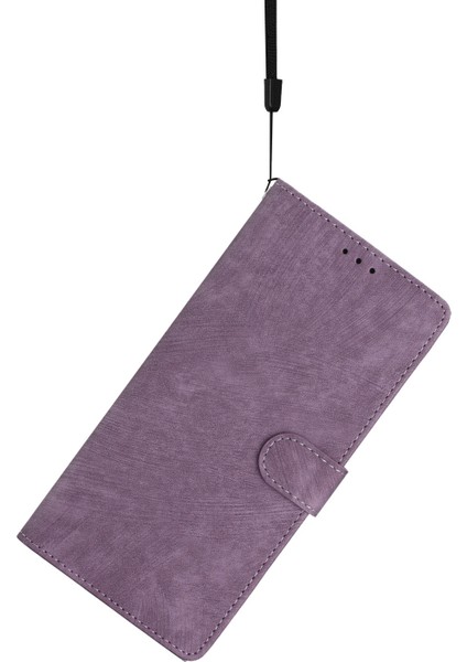 Xiaomi Redmi Için Cüzdan Telefon Kılıfı Not 12 5g (Çin)/(Hindistan)/(Global)/poco X5 5g, Pu Deri Deri Touch Stand Flip Cover-Purple (Yurt Dışından)