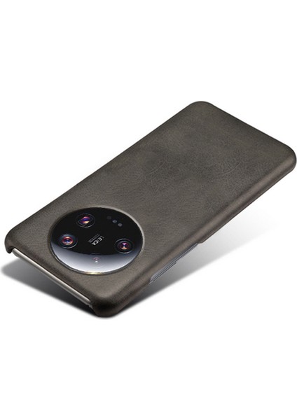 Xiaomi 13 Ultra Pu Deri+Pc Telefon Kapağı Buzağı Dokusu Çizelge Karşıtı Geri Koşul Black (Yurt Dışından) modelleri