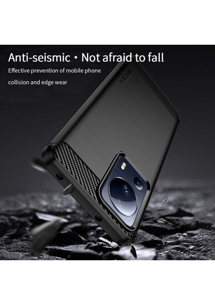 Xiaomi 13 Lite/civi 2 5g Karbon Fiber Fırçalanmış Akıllı Telefon Kasası Çizilmeye Dayanıklı Tpu Telefon Geri Kapak-Mavi (Yurt Dışından) fırsatları