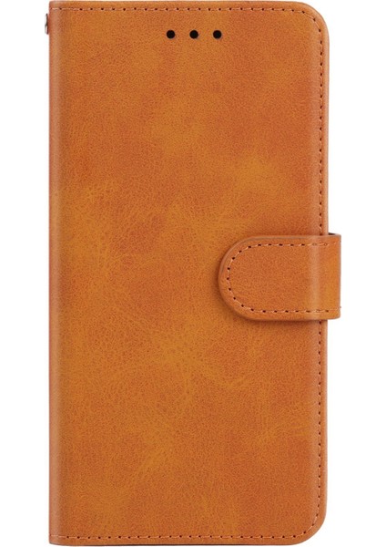 Xiaomi Için Redmi Note 12S 4g Cüzdan Stand Telefon Deri Kılıf Buzağı Doku Telefon Kapağı Kayış-Brown (Yurt Dışından)