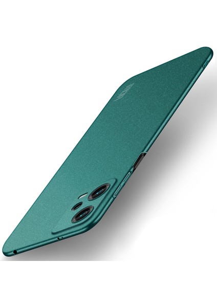 Xiaomi Için Shield Mat Serisi Poco X5 5g/redmı Not 12 5g (Global)/(Hindistan) Çizgiye Karşı Telefon Kılıfı Buzlu Sert Pc Kapak Yeşili (Yurt Dışından)