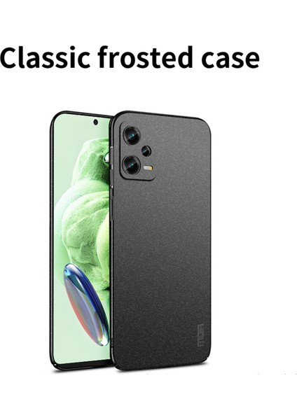 Xiaomi Için Shield Mat Serisi Poco X5 5g/redmı Not 12 5g (Global)/(Hindistan) Çizgiye Karşı Telefon Kılıfı Buzlu Sert Pc Kapak Yeşili (Yurt Dışından)