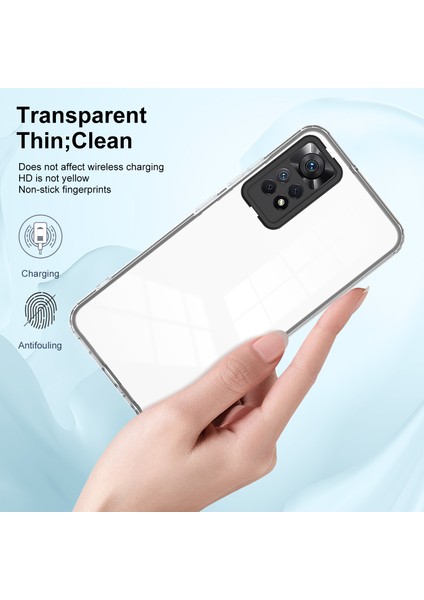Xiaomi Redmi Için Note 12 Pro 4g Telefon Kılıfı Tpu Arka Plaka+Pc Çerçevesi+Pc Kamera Yüzüğü Clear Cover-Black (Yurt Dışından) fırsatları