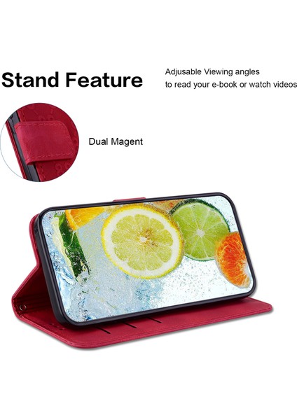 Xiaomi Poco X5 Pro 5g/redmi Için Note 12 Pro Hız 5g/not 12 Pro 5g Çift 8 Şekilli Baskı Kapağı Kapağı Deri Deri Stand Telefon Kılıfı (Yurt Dışından) modelleri