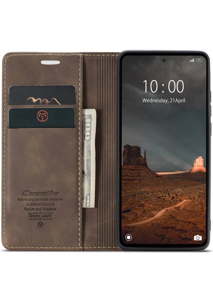 Xiaomi Redmi Için 12C 4G/11A 4g Stand Telefon Kapağı Pu Deri Deri Cüzdan Damla Geçirmez Case-Coffee (Yurt Dışından) fiyatları
