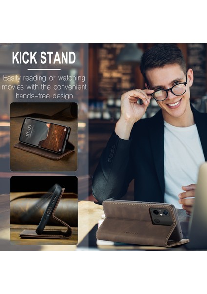 Xiaomi Redmi Için 12C 4G/11A 4g Stand Telefon Kapağı Pu Deri Deri Cüzdan Damla Geçirmez Case-Coffee (Yurt Dışından) indirimleri