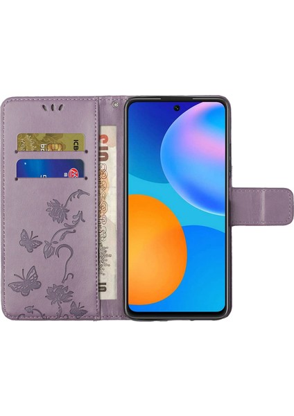 Xiaomi Redmi Için Deri Telefon Kılıfı Not 12S 4g Kelebek Çiçek (Yurt Dışından)