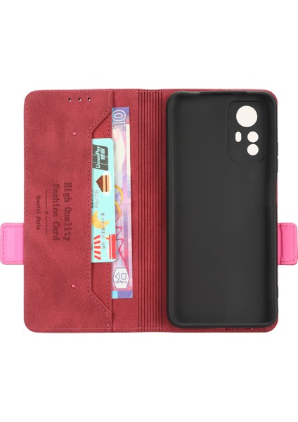Xiaomi Için Redmi Not 12S 4g Toz Geçirmez Telefon Kılıfı Donanım Dekor Stand Kapağı Cüzdan Pu Deri Kabuk Rose (Yurt Dışından) fırsatları