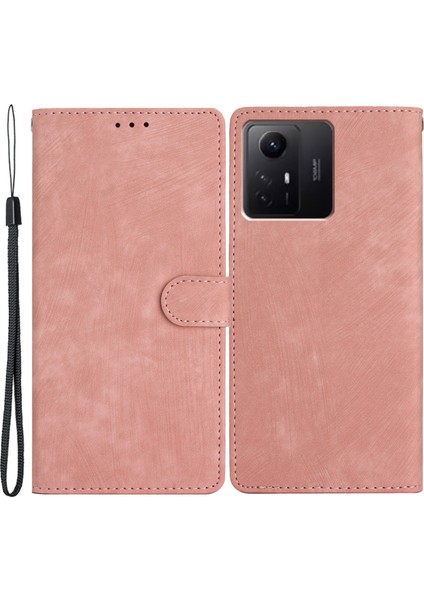 Xiaomi Için Redmi Not 12S 4g Pu Deri Cüzdan Kılıfı Stand Cilt Touch Cep Telefonu Kapak Çizgi Altın (Yurt Dışından)
