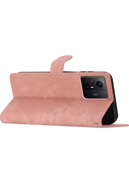 Xiaomi Için Redmi Not 12S 4g Pu Deri Cüzdan Kılıfı Stand Cilt Touch Cep Telefonu Kapak Çizgi Altın (Yurt Dışından)