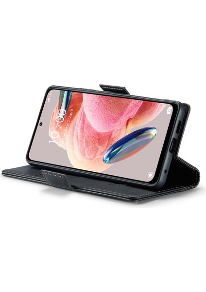 Xiaomi Redmi Için Deri Kılıf Not 12 4g Rfıd Stand Cüzdan Black ile Telefon Kapağı (Yurt Dışından) fırsatları