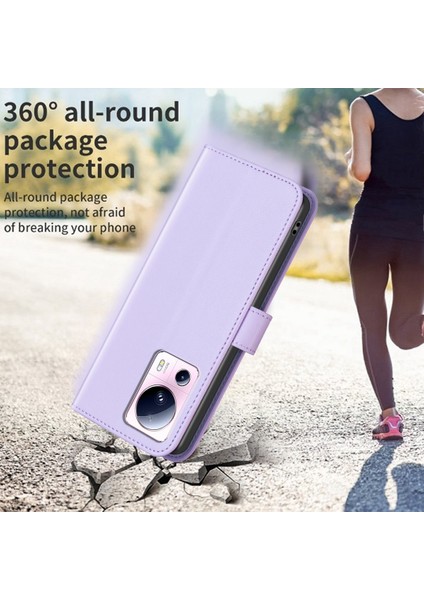 Xiaomi Için BF17 13 Lite/civi 2 5g Pu Deri Cüzdan Telefon Kapak Telefon Standı Kabuk-Doğru (Yurt Dışından) indirimleri