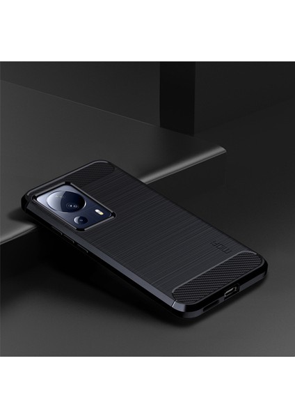 Xiaomi 13 Lite/civi 2 5g Karbon Fiber Fırçalanmış Akıllı Telefon Kasası Çizilmeye Dayanıklı Tpu Telefon Geri Kapak-Mavi (Yurt Dışından) indirimleri
