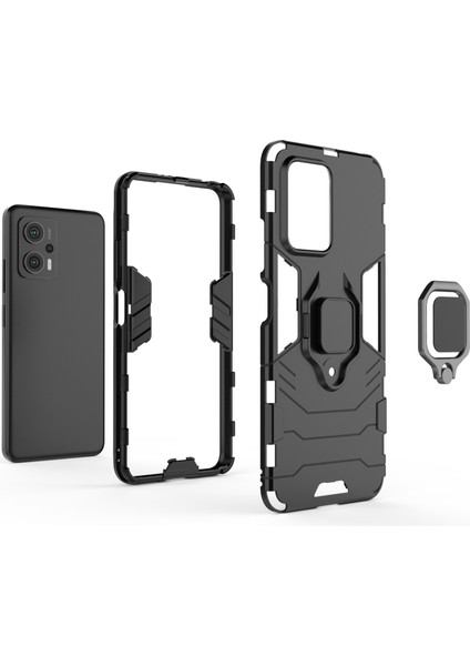 Xiaomi Redmi Için Yüzük Kickstand Telefon Kılıfı Not 11T Pro 5g/not 11T Pro+ 5g/poco X4 Gt 5g/redmı K50I 5g, Şok Geçirmez Yumuşak Tpu+ Sert Pc Hybrid Koruyucu Kapak Mavisi (Yurt Dışından)