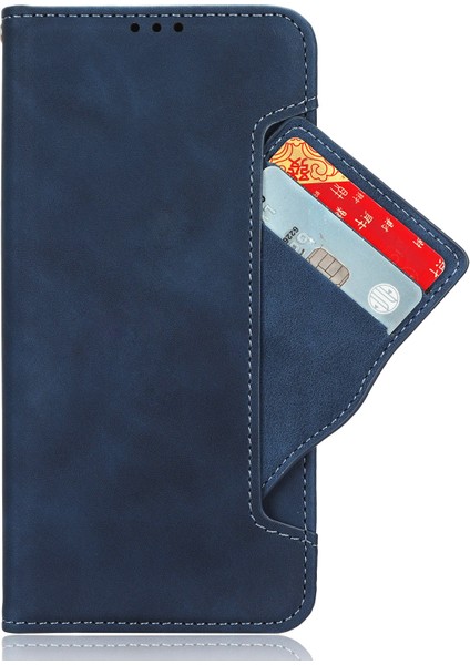 Xiaomi Için Telefon Cüzdan Kapağı Poco F5 Pro 5g/redmi K60 Pro 5G/K60 5G/K60 Şampiyon Edition Pu Pu Deri Çoklu Kart Yuvaları Stand Telefon Kılıf Mavisi (Yurt Dışından) fırsatları