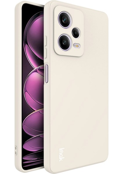 Xiaomi Redmi Için Telefon Kılıfı Note 12 Pro 5g, Düz Kenar Anti-Drop Cep Telefonu Tpu Kapak-Beyaz (Yurt Dışından)