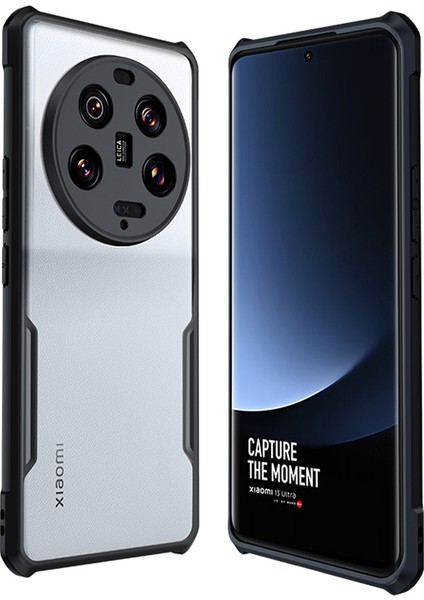Xiaomi 13 Ultra Akrilik+Tpu Telefon Kapağı Hava Yastığı Köşesi Anti-Drop Telefon Vaka Black (Yurt Dışından)
