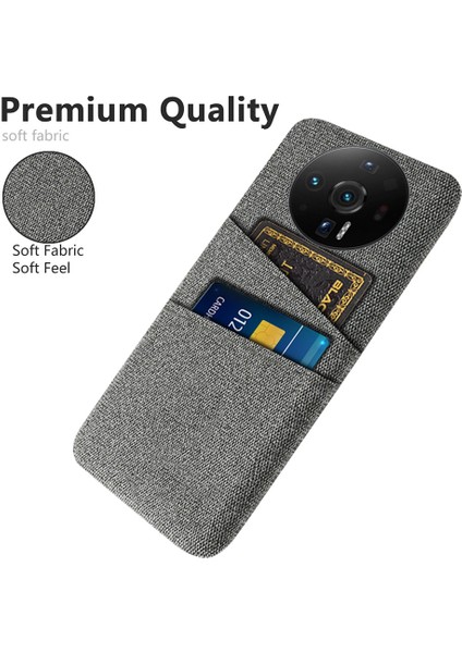 Xiaomi 12S Için Ultra 5g Kumaş Doku Çift Kart Yuvalı Anti-Shock Anti-Chop Kılıfı Anti-Fall Cep Telefonu Kapak Grey (Yurt Dışından)
