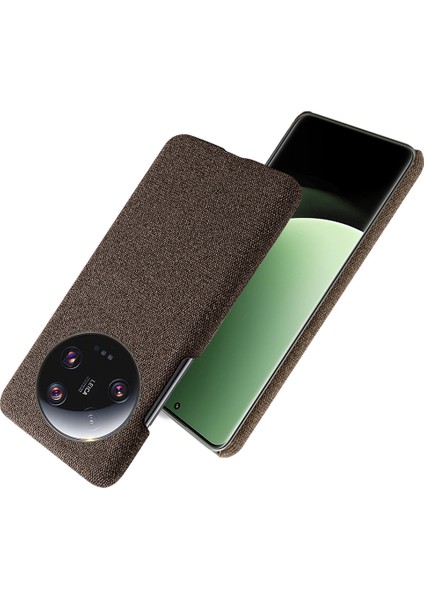 Xiaomi 13 Ultra, Kumaş+Sert Pc Koruyucu Telefon Kapak-Kahverengi (Yurt Dışından) indirimleri