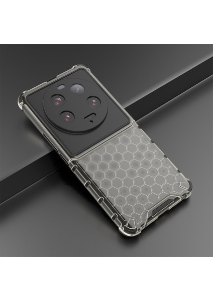 Xiaomi 13 Ultra Anti-Slatch Petek Dokusu Telefon Kılıfı Tpu+Pc Anti-Drop Akıllı Telefon Kapak Black (Yurt Dışından) modelleri