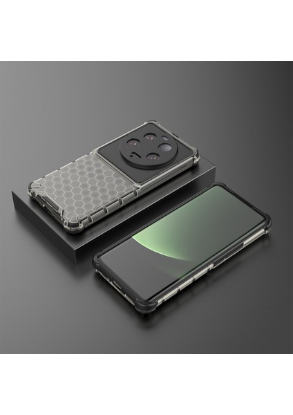 Xiaomi 13 Ultra Anti-Slatch Petek Dokusu Telefon Kılıfı Tpu+Pc Anti-Drop Akıllı Telefon Kapak Black (Yurt Dışından) fırsatları