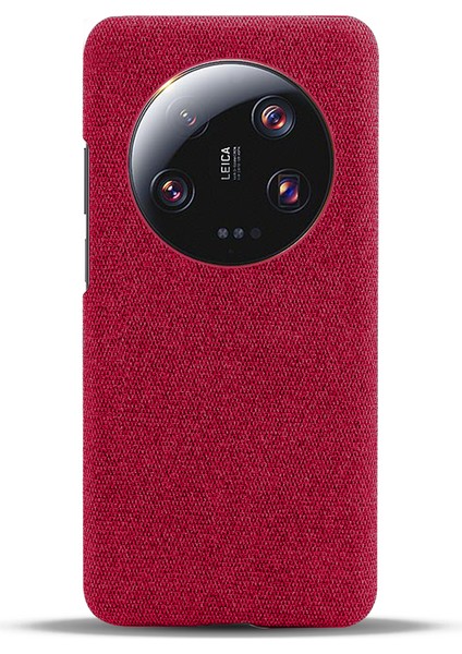 Xiaomi 13 Ultra, Kumaş+Sert Pc Koruyucu Telefon Kapak-Kırmızı (Yurt Dışından) fiyatları