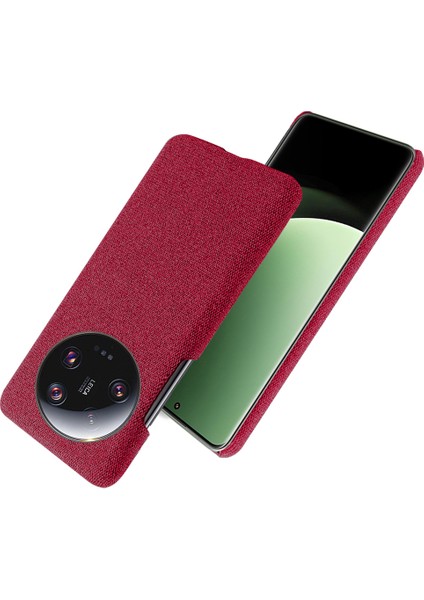 Xiaomi 13 Ultra, Kumaş+Sert Pc Koruyucu Telefon Kapak-Kırmızı (Yurt Dışından) indirimleri
