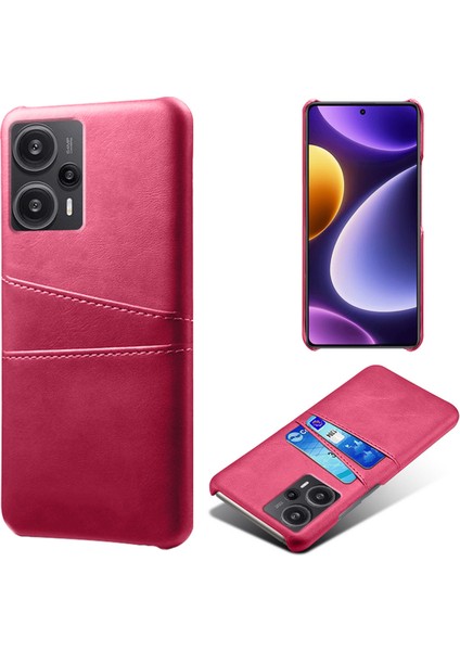 Xiaomi Için Redmi Note 12 Turbo/poco F5 5g Telefon Kılıfı Çift Kart Yuvaları Deri Kaplamalı Pc Telefon Kapak Çizgisi (Yurt Dışından)