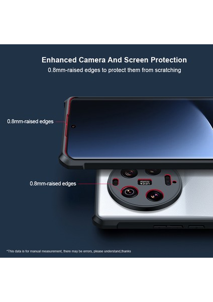 Xiaomi 13 Ultra Akrilik+Tpu Telefon Kapağı Hava Yastığı Köşesi Anti-Drop Telefon Vaka Black (Yurt Dışından) indirimleri