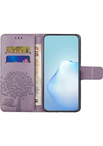 Xiaomi Redmi Note 12 Pro 5g Için Damla Koşullu Pu Deri Telefon Kılıfı, Baskılı Baykuş Ağacı Desen-Doğru ile Telefon Cüzdan Kapağı Standı (Yurt Dışından) modelleri