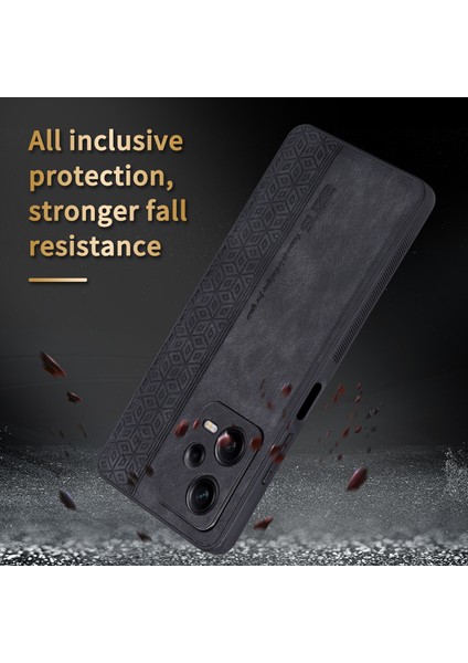 Xiaomi Redmi Için Note 12 Pro 5g Pu Deri Stand Cüzdan Kapağı Strap Baskı Desenli Telefon Kılıfı Anti-Collision Pu Deri Kaplamalı Tpu Kapak Black (Yurt Dışından) fiyatları