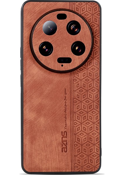 Xiaomi 13 Ultra Pu Deri+Tpu Cep Telefon Kılıfı Baskılı Desen Akıllı Telefon Kabuğu Kapak Kahverengi (Yurt Dışından) modelleri