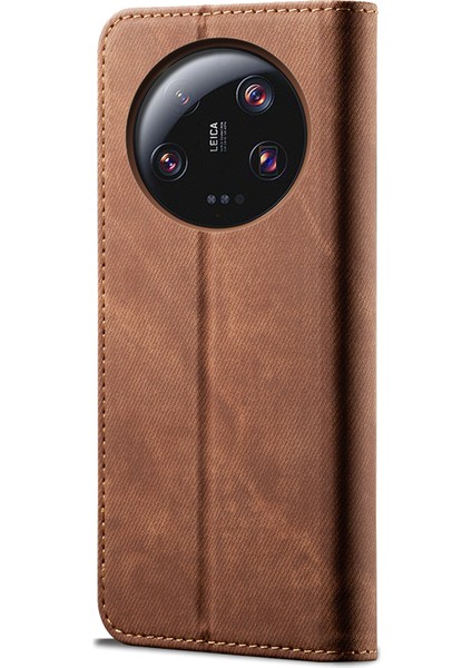Xiaomi Için 13 Ultra Cüzdan Stand Pu Deri Kılıf Kot Ceza Doku Cep Telefonu Kapak Kavur (Yurt Dışından) indirimleri